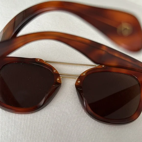 NWOT Rag & Bone 50MM RNB1005/S Square Sunglasses in Brown tortoise OS - Picture 9 of 10